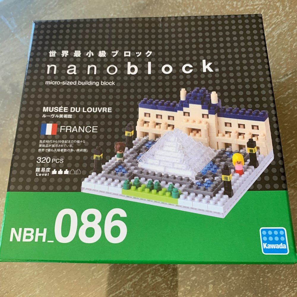 Kawada Nanoblock Louvre Museum NEW